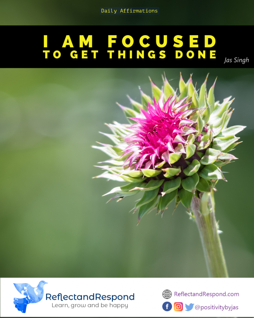positive affirmation I am focused