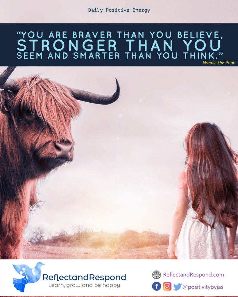 positive quote strong brave smart