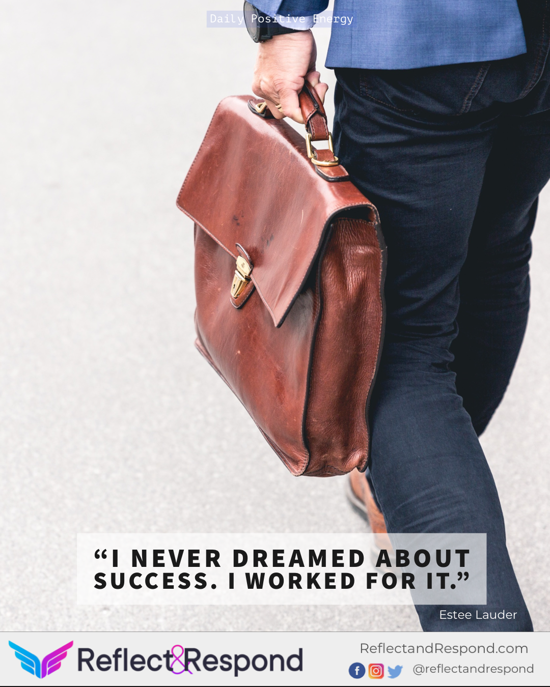 Positive quote Success - work hard for it